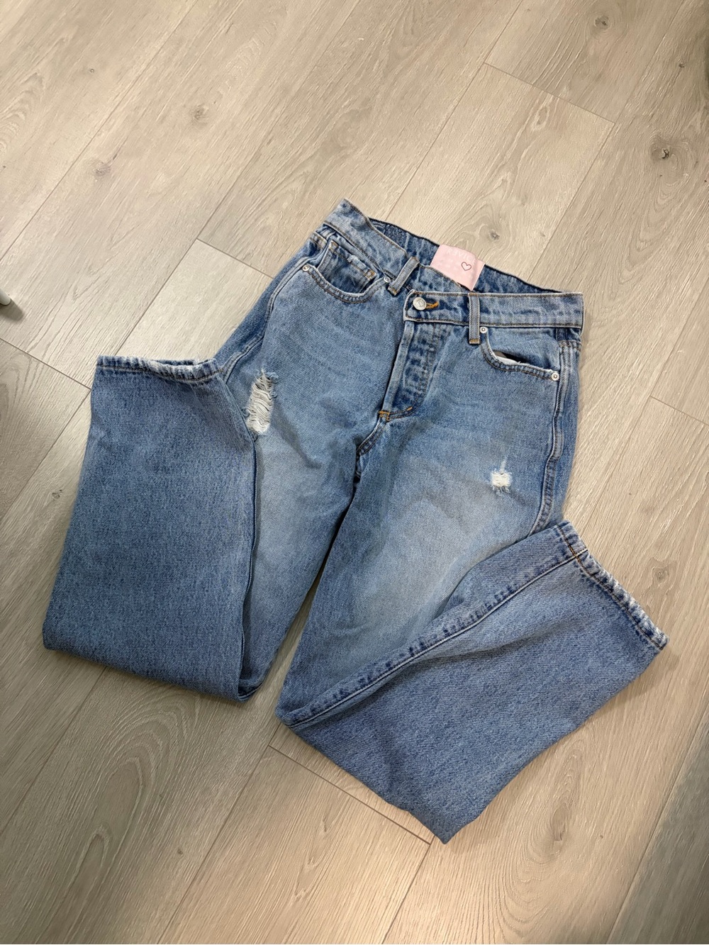 REVICE Asymmetric Baggy Denim Jeans